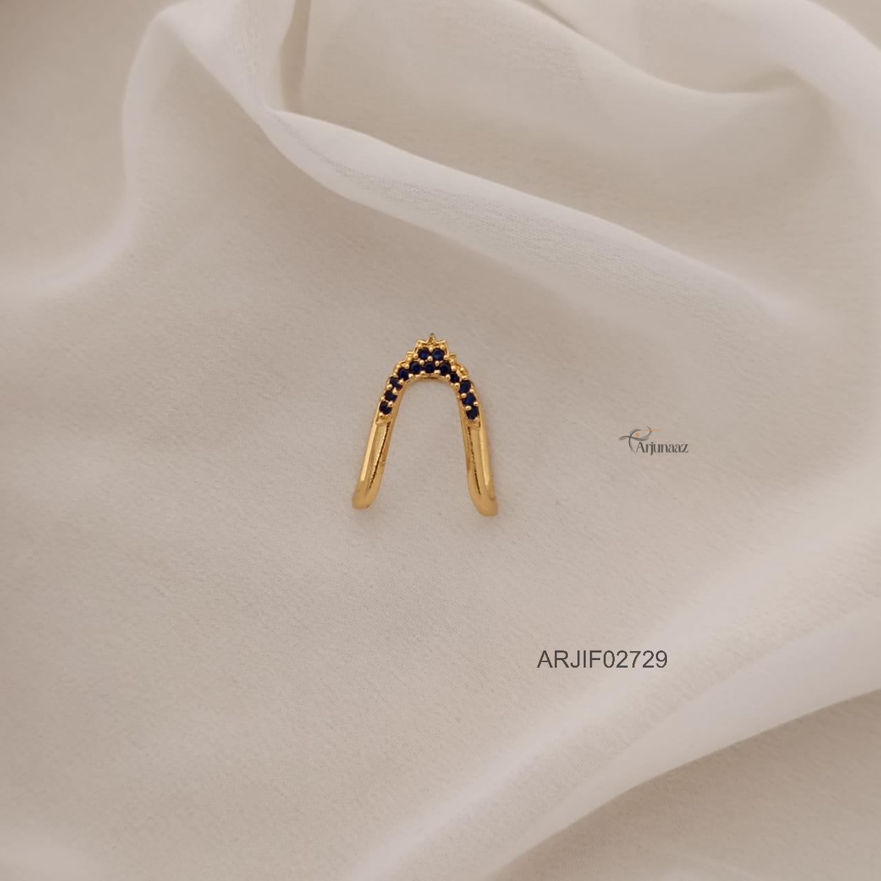 2729-02 Black Stone Vanki Finger Ring