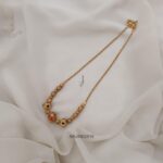 Gold Beaded Necklace ARJIN02819