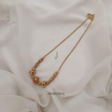 Gold Beaded Necklace ARJIN02819