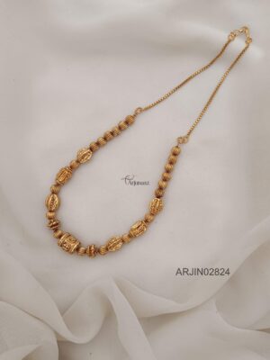 Gold Beaded Necklace ARJIN02824