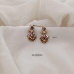 Antique Ruby and Green Earrings