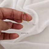 Ruby and Green Vanki Finger Ring