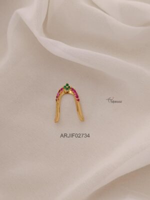 Ruby and Green Vanki Finger Ring