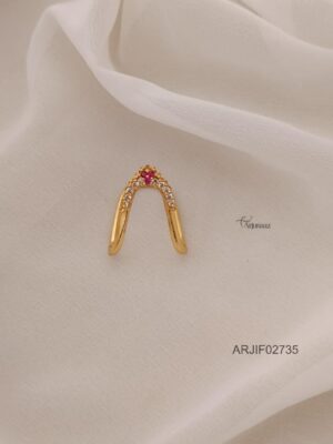 Ruby and White Vanki Finger Ring