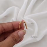 Ruby and White Vanki Finger Ring