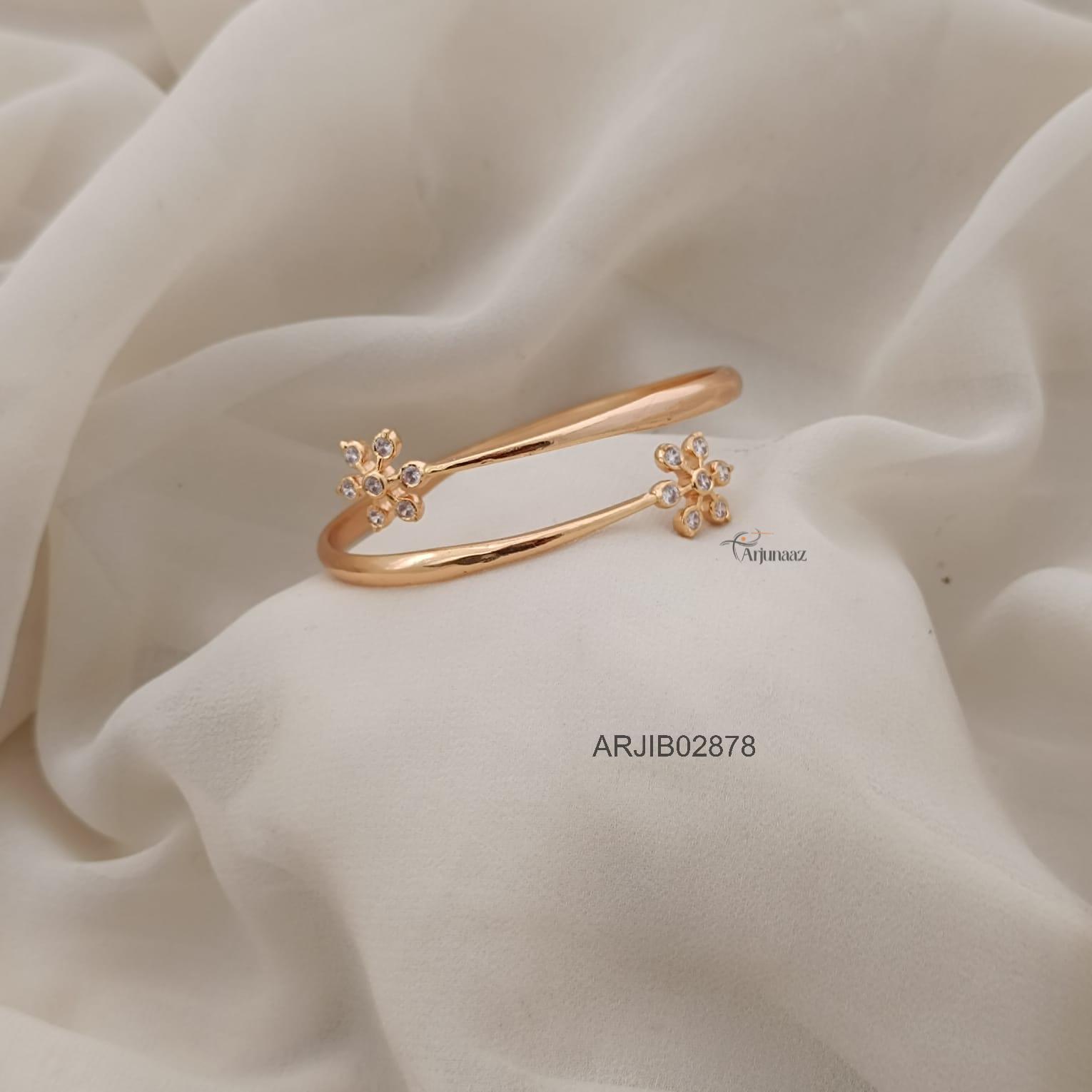 2878-01 Floral Diamond Look Alike Bracelet