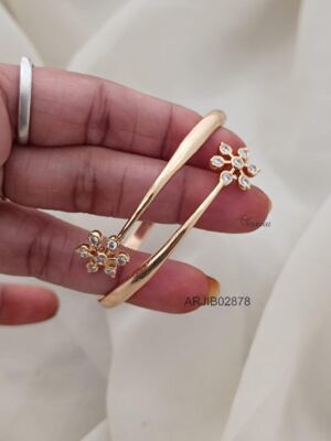 Floral Diamond Look Alike Bracelet