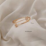 Floral Voilet Diamond Look Alike Bracelet