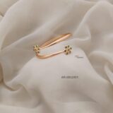 Floral Green Diamond Look Alike Bracelet