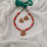 Coral Lakshmi Necklace