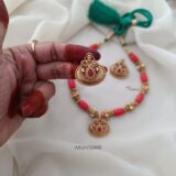 Coral Lakshmi Necklace