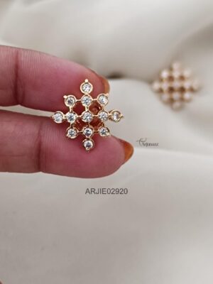 Kolam Style Screw Back Earrings
