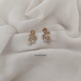 White Stone Flower Earrings ARJIPE02666