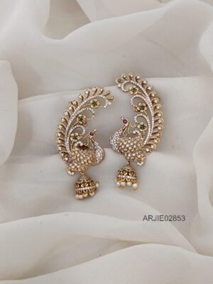 Elegant Peacock Earcuffs ARJIE02853