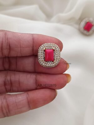 Trendy Coral Earrings ARJIE02870