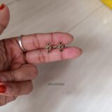 Floral Blue Stone Earrings