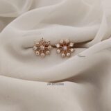 9 Stone Diamond Look Earrings