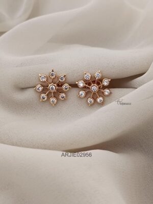 9 Stone Diamond Look Earrings