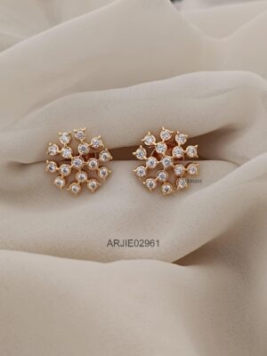 Big and Bold White Stone Earrings