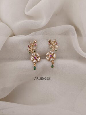 Antique Matte Floral Earcuffs ARJIE02851