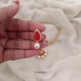 Coral Red Attigai Necklace