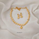 Gold Polish Heart Necklace