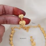 Gold Polish Heart Necklace