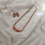 Coral Beaded Necklace