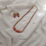Coral Beaded Necklace