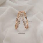 Diamond Look Stone Bangles - Set of 4