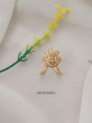 Antique Floral Lakshmi Finger Ring ARJIE02923