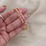 Beautiful Coral CZ Bangles