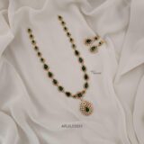 Jyothika Inspried Green Stone Haram