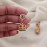 Multi Stone Lakshmi Earrings ARJIE03050
