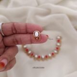 Coral and White Necklace