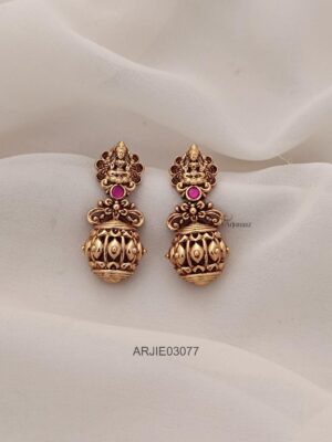 Ruby Lakshmi Bead Earrings