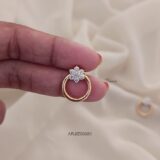 Mini Ring Screw Back Earrings