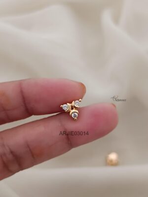 Tri Stone Kids Earrings