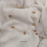 Swan White Stone Invisible Necklace