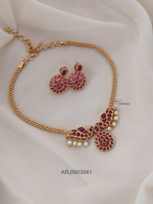 Traditional Ruby Stone Necklace