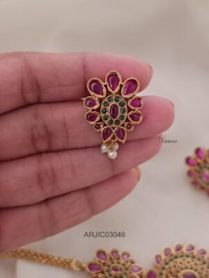 Ruby and Emerald Choker Set