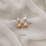 White Stone Big Screw Jhumkas ARJIE03087