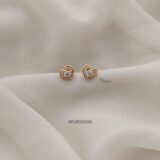 Heart Shape Screw Back Earrings