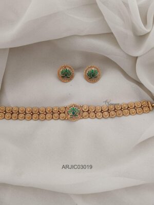 Trendy Lotus High Neck Choker