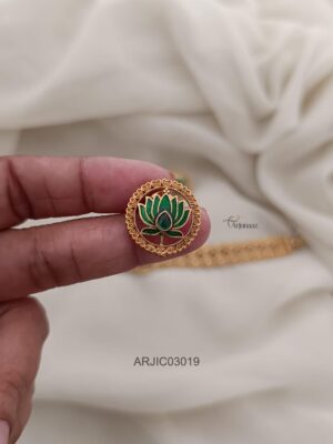 Trendy Lotus High Neck Choker