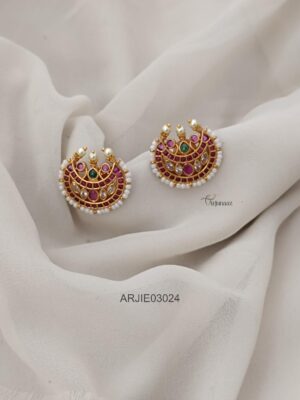 Kemp Stone Chandbali Earrings