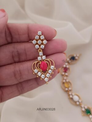 Elegant Navarathna Stone Necklace