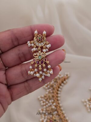 Gold Look Alike Guttapusalu Necklace