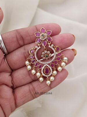 Kemp Ruby Chandbali Earrings