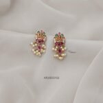 Lakshmi Multi Stone Pearl Earrings